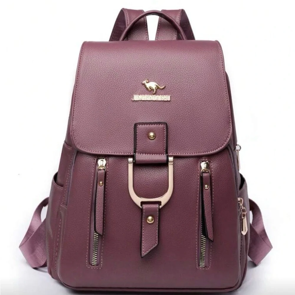Beautiful nwt purple backpack/purse - Picture 1 of 6